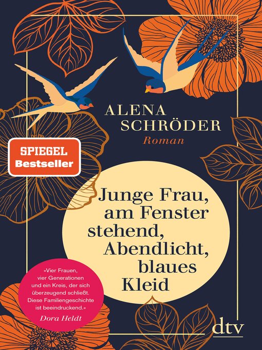 Title details for Junge Frau, am Fenster stehend, Abendlicht, blaues Kleid by Alena Schröder - Available